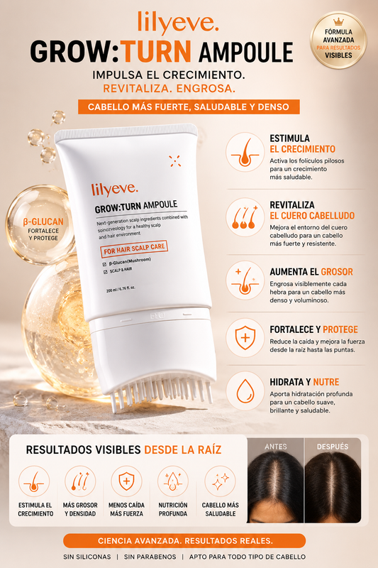 LILY EVE – GROW TURN AMPOULE  (CRECIMIENTO Y FORTALECIMIENTO)
