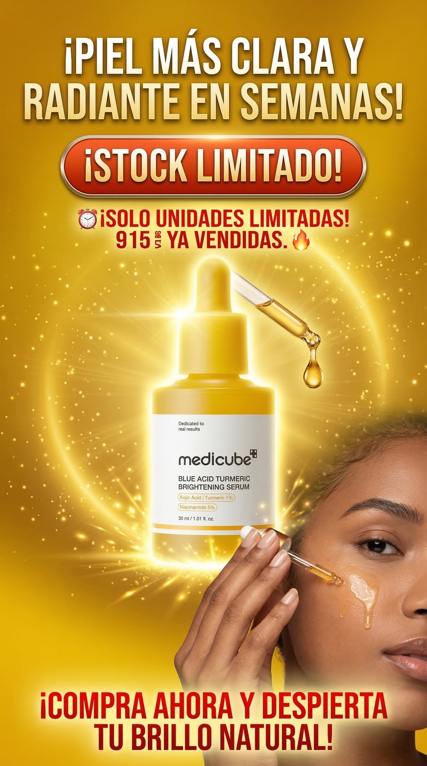 [MediCube] Glow Cúrcuma – Sérum Antimanchas